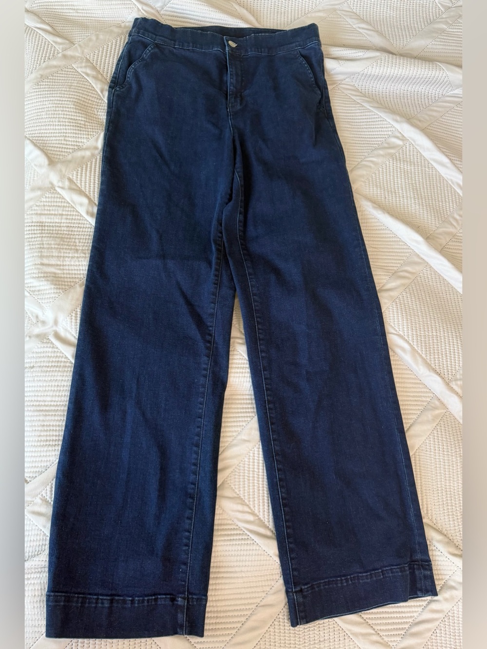 d&Co Signature Navy Blue Wide Leg Jeans US 12T